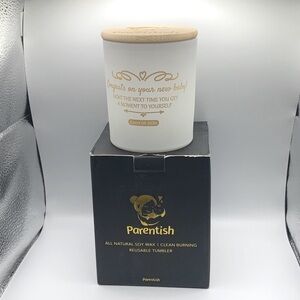 Soy Wax Candle Lavender Scent NIB Congrats on New Baby
